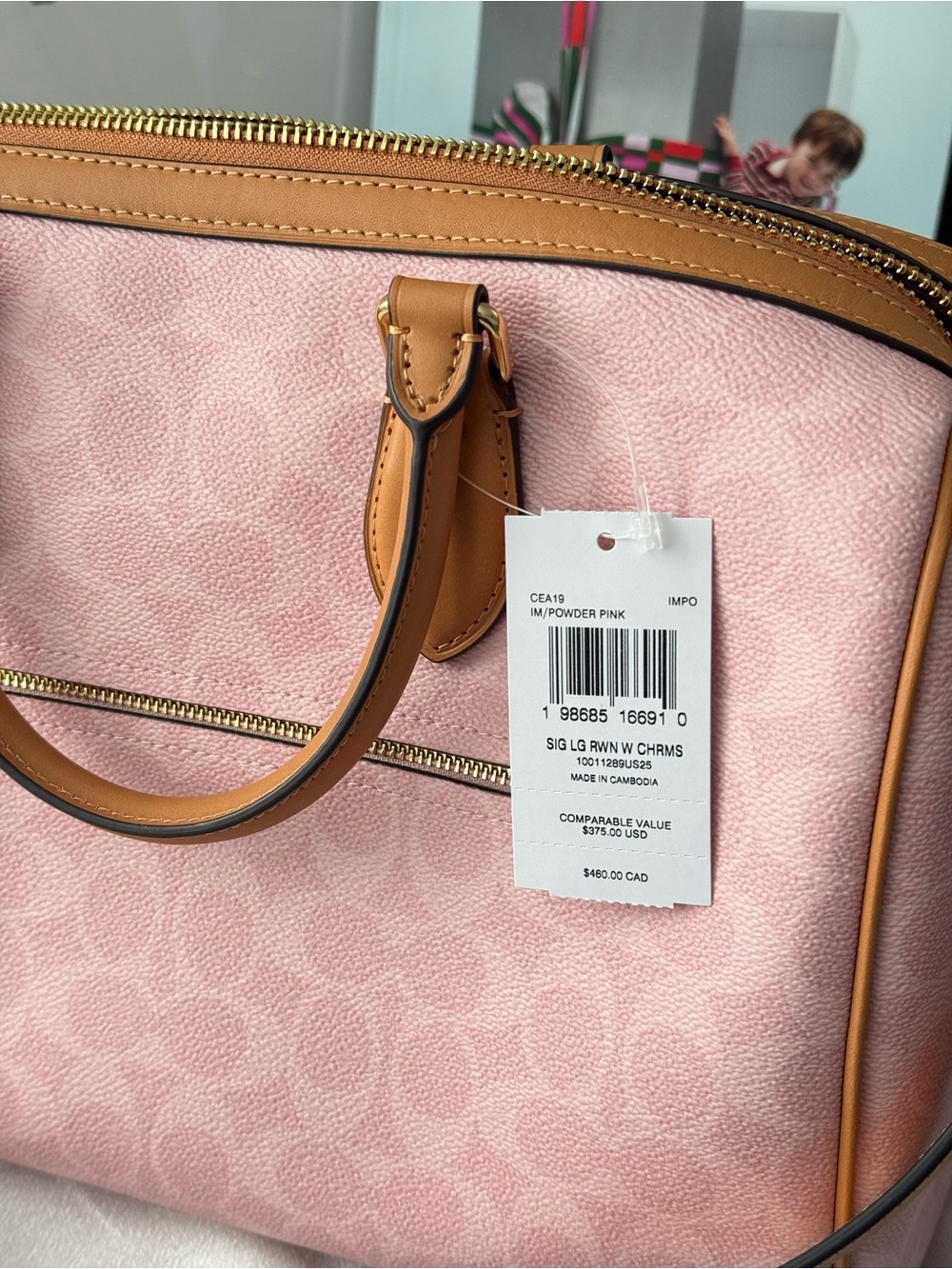 COACH Rowan Large Handbag with Charm CEA19 - Picture 11 of 11